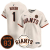 Men's San Francisco Giants Bill Neukom Memorial 2025 Jersey - All Stitched