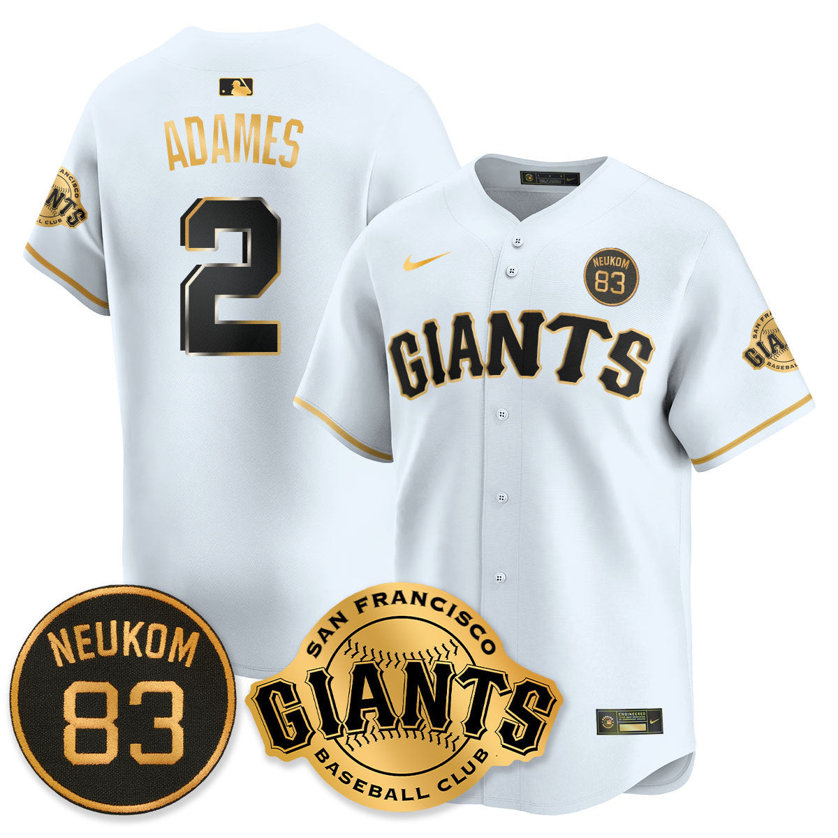 Men's San Francisco Giants Bill Neukom Memorial 2025 Jersey - All Stitched