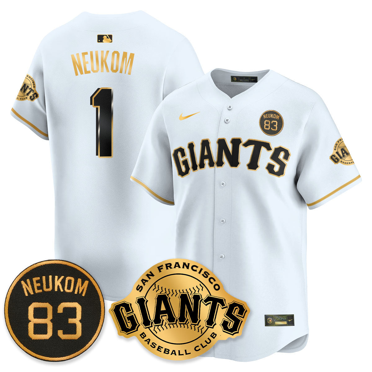 Men's San Francisco Giants Bill Neukom Memorial 2025 Jersey - All Stitched