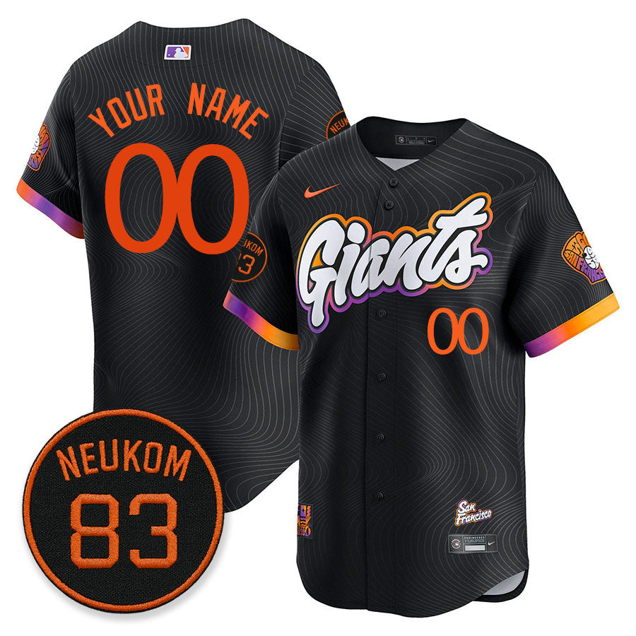 San Francisco Giants Bill Neukom Memorial Custom 2025 Jersey - All Stitched