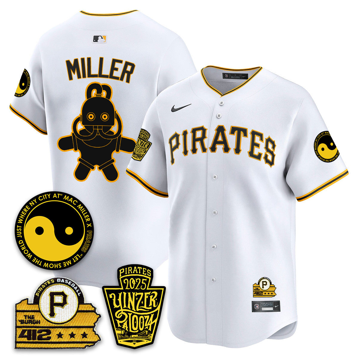 Men's Pittsburgh Pirates Yinzerpalooza 2025 Limited Jersey - All Stitched
