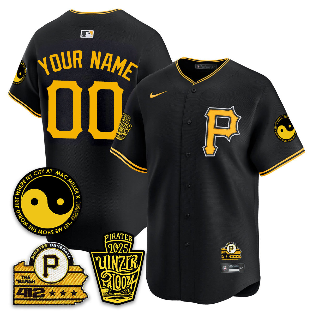 Pittsburgh Pirates Yinzerpalooza 2025 Limited Custom Jersey - All Stitched