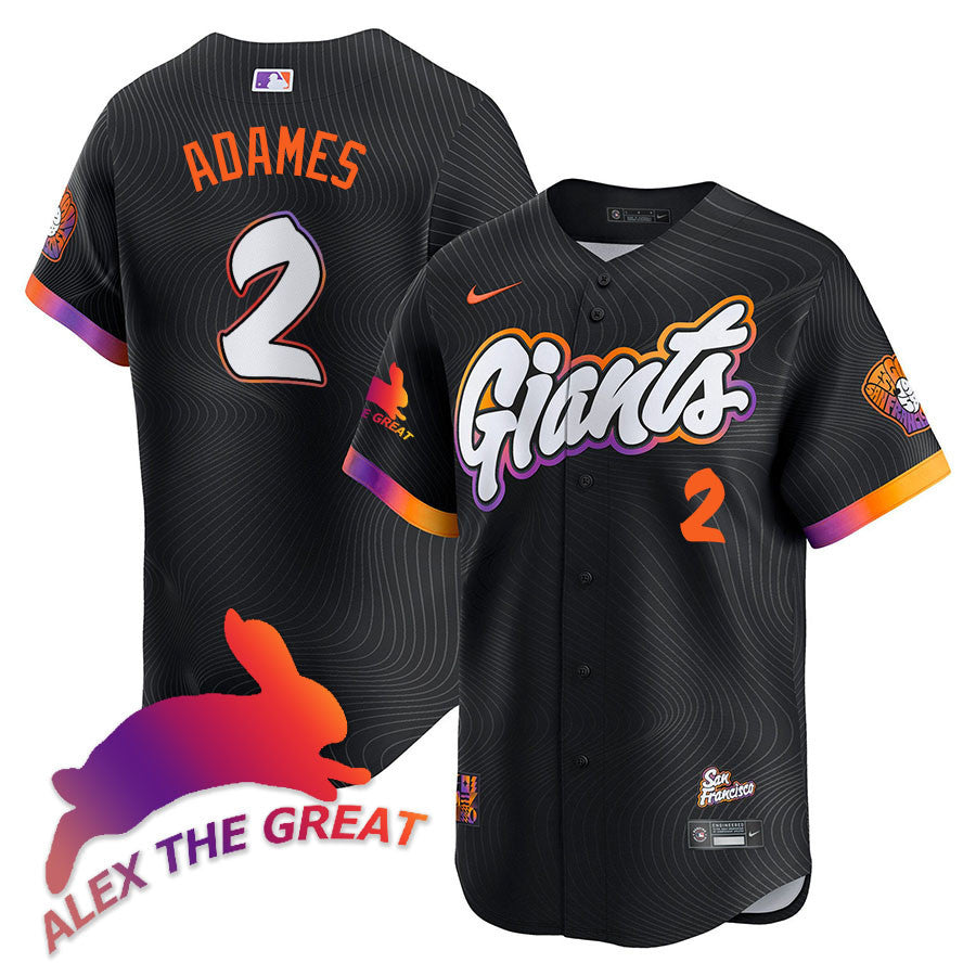 Custom San Francisco Giants "Alex the Great" Rabbit Memories 2025 Jersey - All Stitched