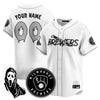 Men's Milwaukee Brewers "Scream Ghostface" Jersey - All Stitched