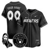 Milwaukee Brewers "Scream Ghostface" Custom Jersey - All Stitched