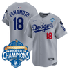 Men's Dodgers 2025 World Series - Back To Back Champions Vapor Premier Limited Jersey V2 - All Stitched
