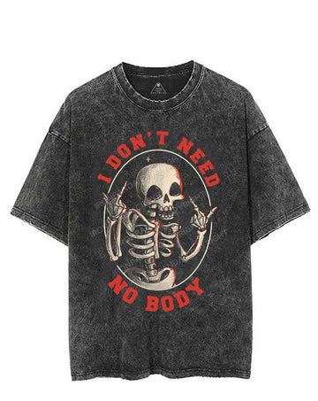 I DON'T NEED NOBODY VINTAGE GYM SHIRT