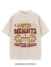 Coffee Weight Protein Vintage Gym Shirt