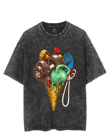 Ice Cream Workout Vintage Gym Shirt