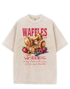 WAFFLES AND WORRIES VINTAGE GYM SHIRT