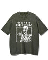 NEVER BETTER VINTAGE GYM SHIRT