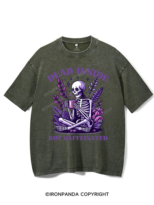 DEAD INSIDE BUT CAFFEINATED VINTAGE GYM SHIRT
