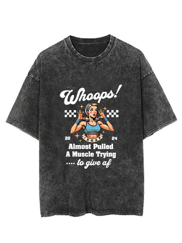 women IDGAF Vintage Gym Shirt