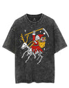 GRIM REAPER SANTA ON A REINDEER VINTAGE GYM SHIRT