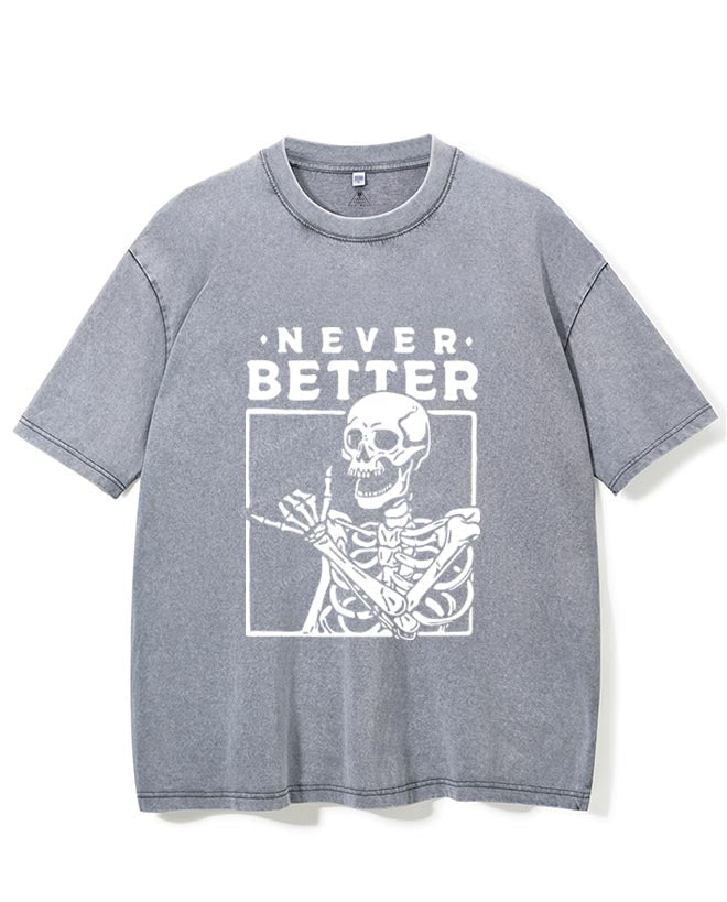 NEVER BETTER VINTAGE GYM SHIRT