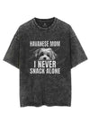 I Never Snack Alone Dog Mom VINTAGE GYM SHIRT
