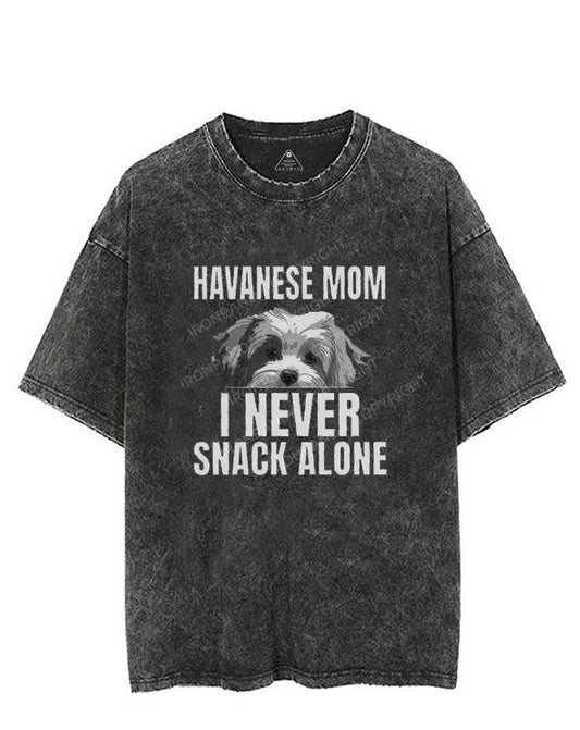 I Never Snack Alone Dog Mom VINTAGE GYM SHIRT