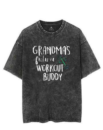 Grandma's Future Workout Buddy VINTAGE GYM SHIRT