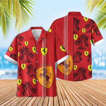 Ferrari Car Lover Hawaiian AOP Printed
