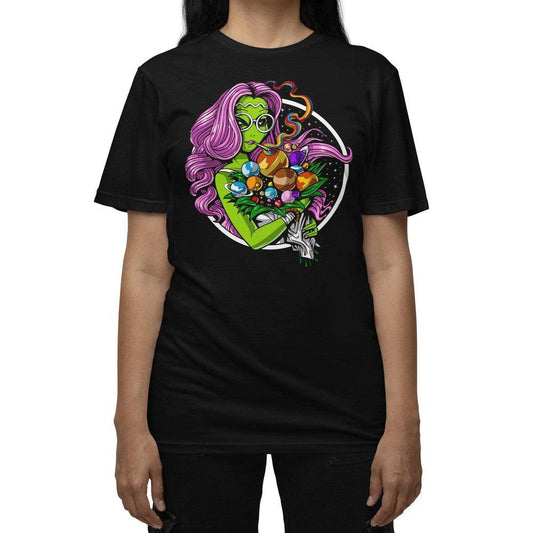 Alien Hippie Stoner T-Shirt