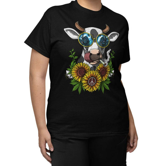 Cow Hippie Stoner T-Shirt