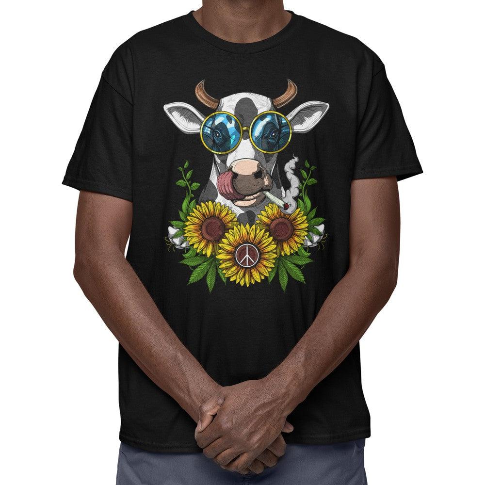 Cow Hippie Stoner T-Shirt