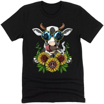Cow Hippie Stoner T-Shirt