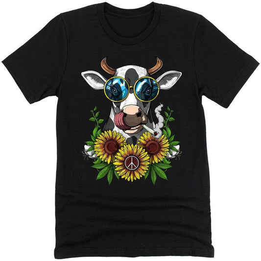 Cow Hippie Stoner T-Shirt