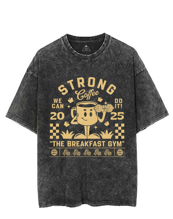 STRONG COFFEE VINTAGE GYM SHIRT
