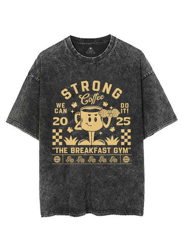 STRONG COFFEE VINTAGE GYM SHIRT