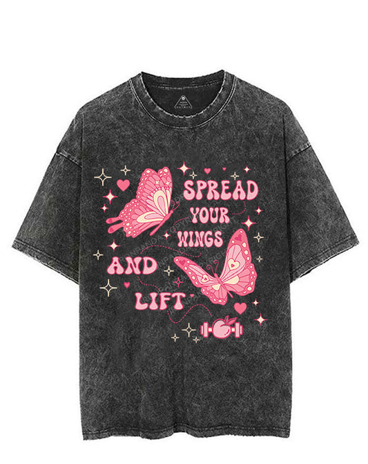 SPREAD YOUR WINGS AND LIFT VINTAGE GYM SHIRT