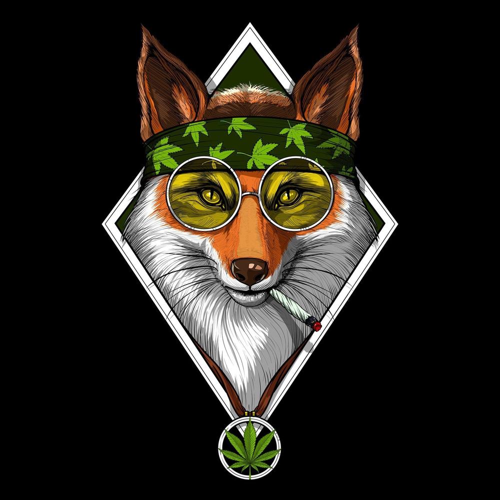Fox Hippie Stoner T-Shirt