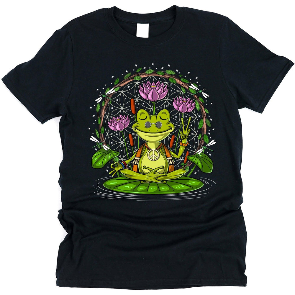 Frog Hippie Meditation T-Shirt