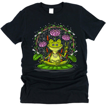 Frog Hippie Meditation T-Shirt