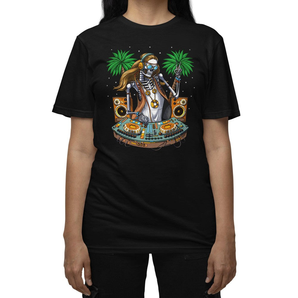 Hippie Skeleton DJ T-Shirt