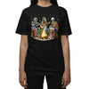 Hippie Skeletons Camping T-Shirt