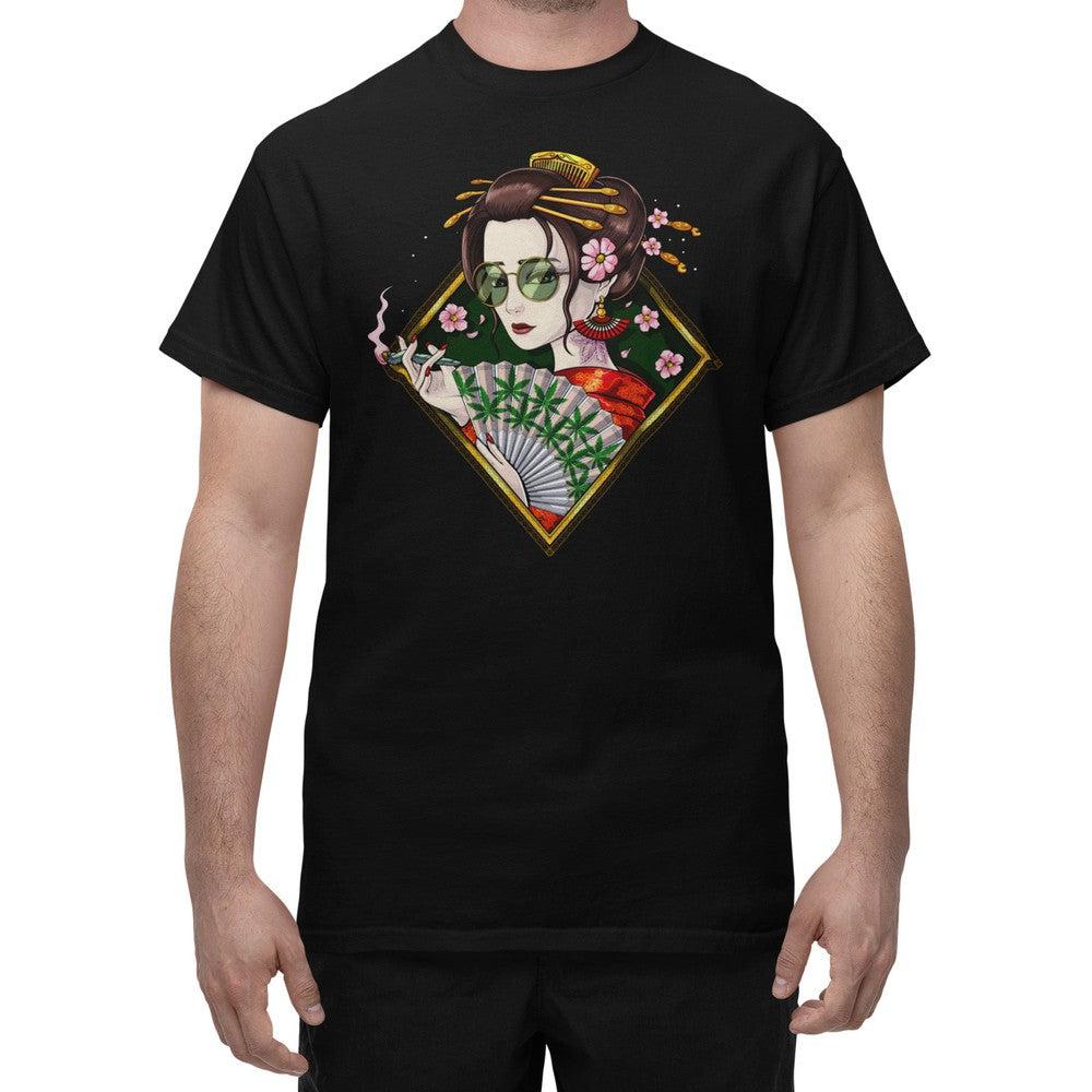 Japanese Geisha Stoner T-Shirt