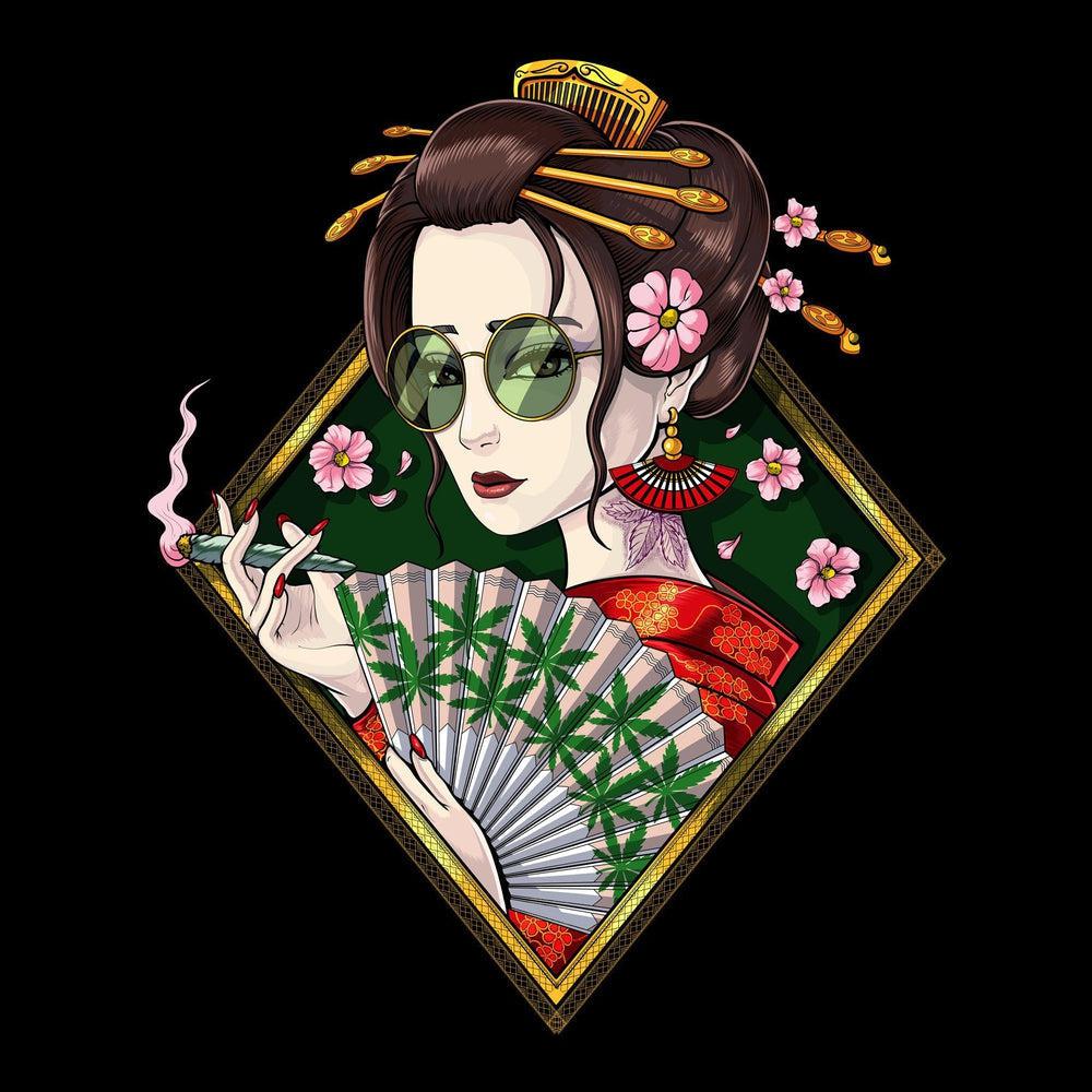 Japanese Geisha Stoner T-Shirt