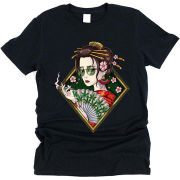 Japanese Geisha Stoner T-Shirt