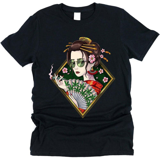 Japanese Geisha Stoner T-Shirt