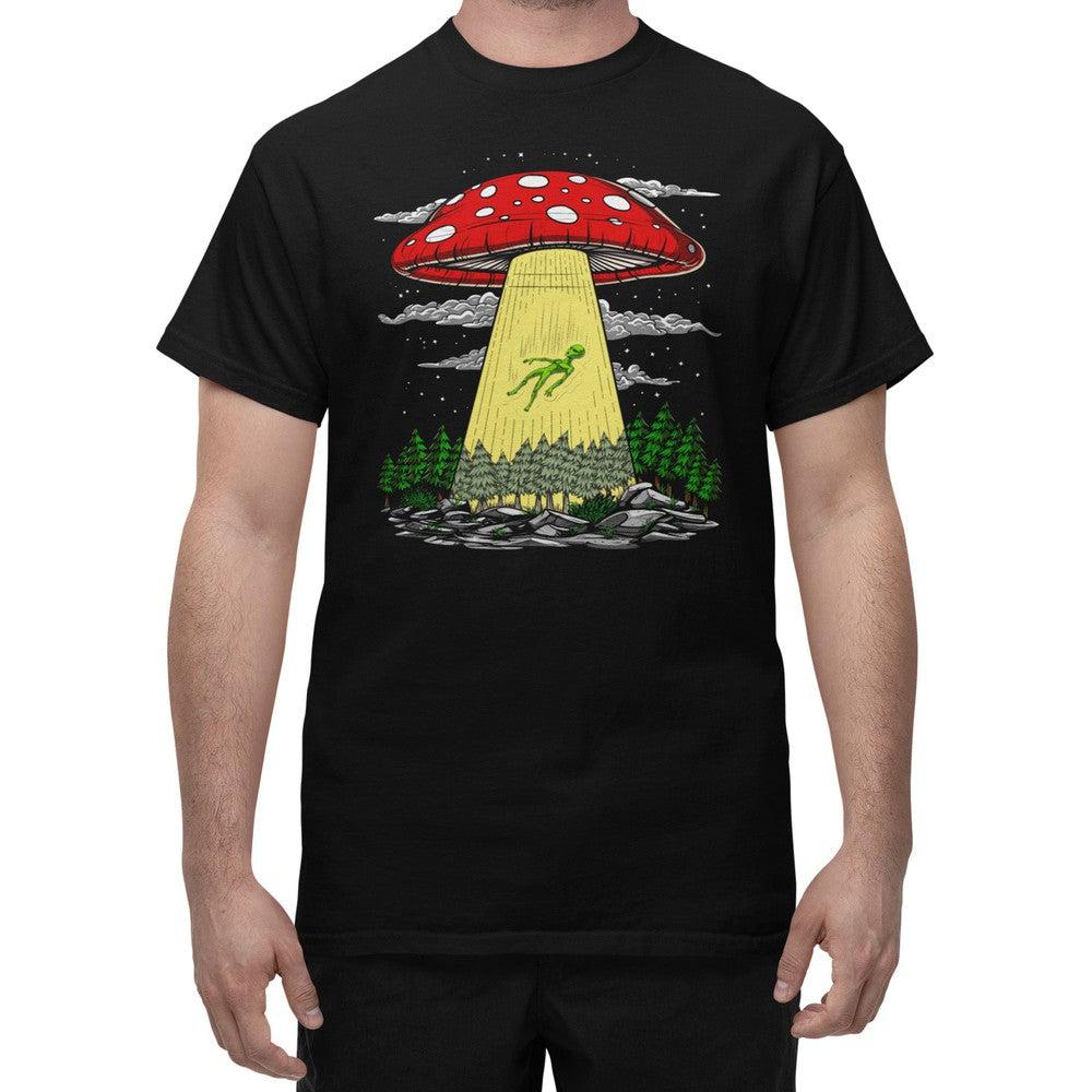 Mushroom Alien Abduction T-Shirt
