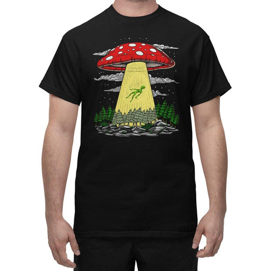 Mushroom Alien Abduction T-Shirt