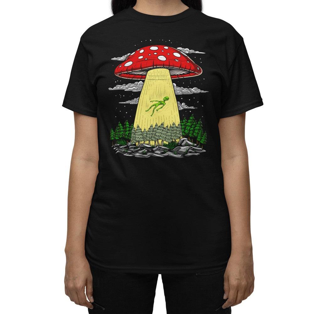 Mushroom Alien Abduction T-Shirt