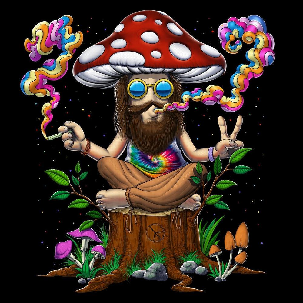 Old Hippie Mushroom T-Shirt