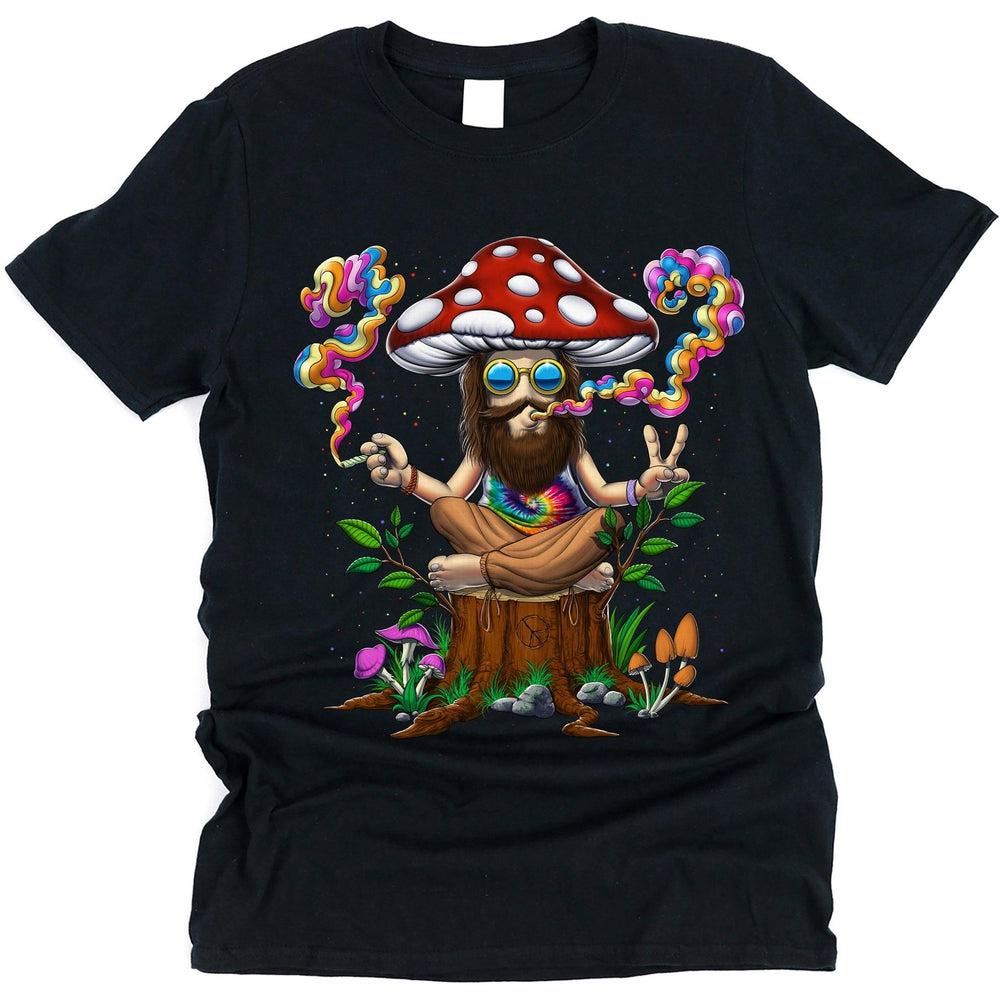 Old Hippie Mushroom T-Shirt