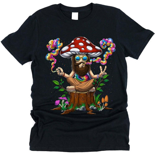 Old Hippie Mushroom T-Shirt