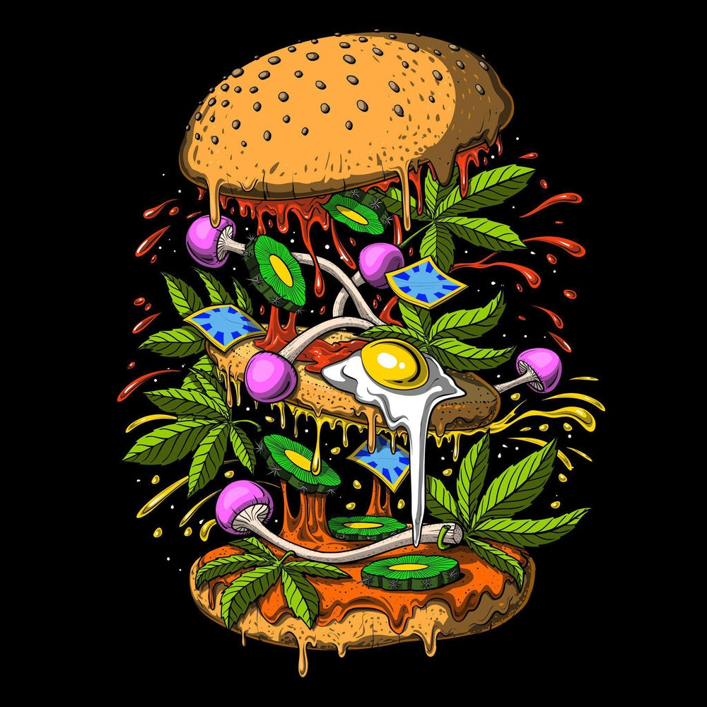 Psychedelic Burger T-Shirt