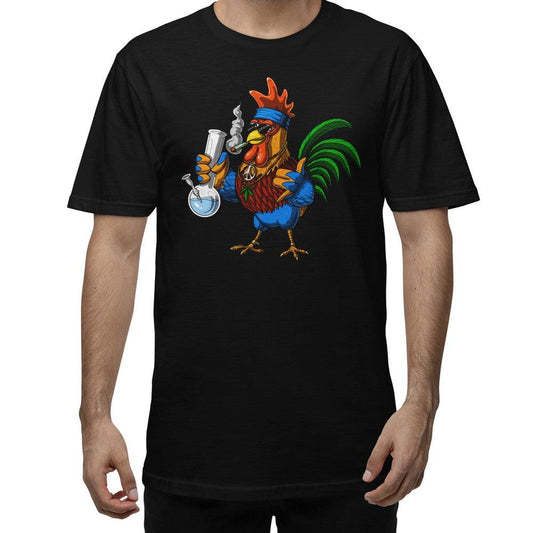 Rooster Hippie Stoner T-Shirt
