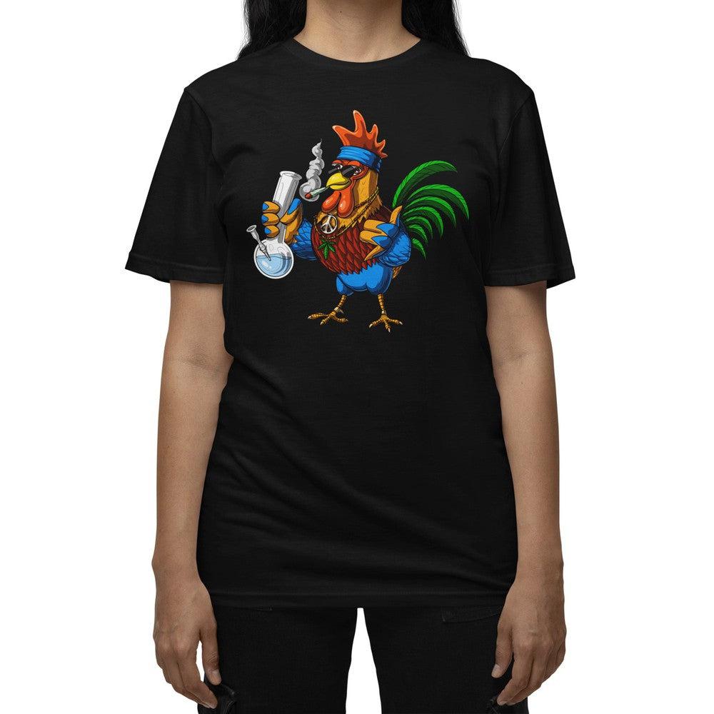 Rooster Hippie Stoner T-Shirt