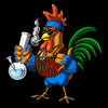 Rooster Hippie Stoner T-Shirt
